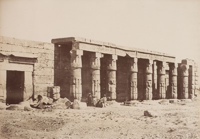 Lot 12 - Egypt. A fine and large album containing 130 mounted photographs, c. 1870s