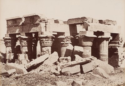 Lot 12 - Egypt. A fine and large album containing 130 mounted photographs, c. 1870s