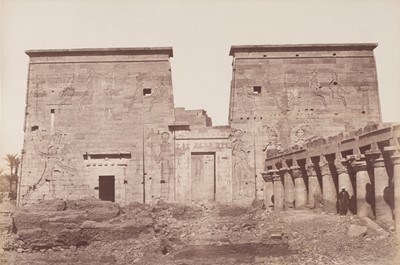 Lot 12 - Egypt. A fine and large album containing 130 mounted photographs, c. 1870s