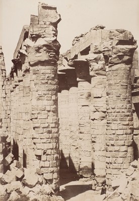 Lot 12 - Egypt. A fine and large album containing 130 mounted photographs, c. 1870s