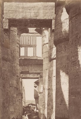 Lot 12 - Egypt. A fine and large album containing 130 mounted photographs, c. 1870s