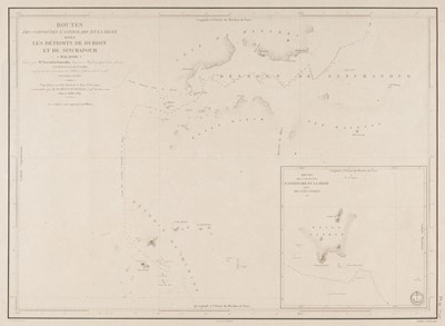 Lot 209 - Singapore. Vincendon-Dumoulin, (C. A.)..., Les Détroits de Durion et de Sinchapour..., 1840