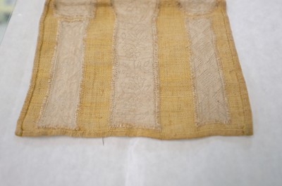 Lot 329 - Hollie Point Lace. A small Hollie Point sampler, late 18th century, & other items