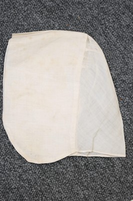 Lot 292 - Children's Clothing. A rare early infant's dress, 18th century, & 4 18th century bonnets