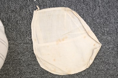 Lot 292 - Children's Clothing. A rare early infant's dress, 18th century, & 4 18th century bonnets