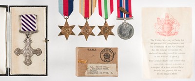 Lot 688 - WWII Medals. A WWII 'Italian campaign' D.F.C. group to Squadron Leader G.M. Smith, 256 Squadron