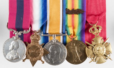 Lot 667 - WWI Medals. A scarce 'Salonika' D.C.M. to Sergeant P.W. Wilsden, 8th Brigade, Royal Field Artillery