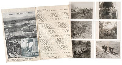 Lot 95 - World War II Italian Campaign Journal and Photographs. Kent Royal Rifles, 11th Battalion, & Royal Fusiliers, Italian campaign, 1943-45