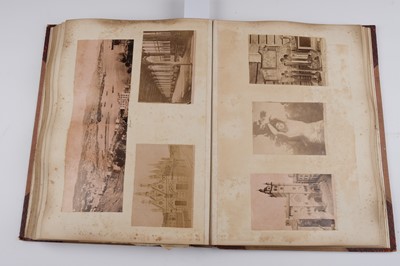 Lot 33 - North & South America. An album containing mounted photographs of the Americas, c. 1880s