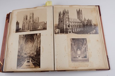 Lot 33 - North & South America. An album containing mounted photographs of the Americas, c. 1880s