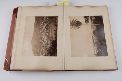 Lot 33 - North & South America. An album containing mounted photographs of the Americas, c. 1880s