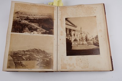 Lot 33 - North & South America. An album containing mounted photographs of the Americas, c. 1880s