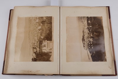 Lot 33 - North & South America. An album containing mounted photographs of the Americas, c. 1880s