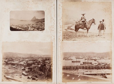 Lot 33 - North & South America. An album containing mounted photographs of the Americas, c. 1880s