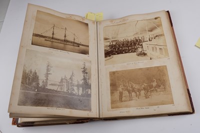 Lot 33 - North & South America. An album containing mounted photographs of the Americas, c. 1880s