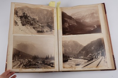 Lot 33 - North & South America. An album containing mounted photographs of the Americas, c. 1880s