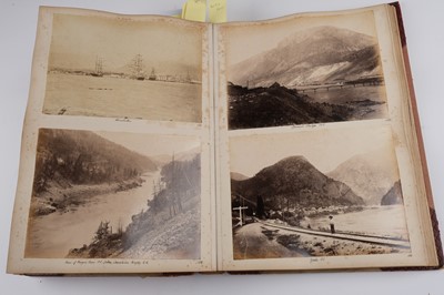 Lot 33 - North & South America. An album containing mounted photographs of the Americas, c. 1880s