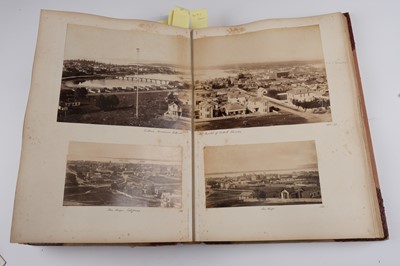 Lot 33 - North & South America. An album containing mounted photographs of the Americas, c. 1880s
