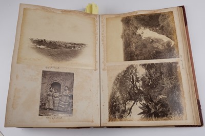 Lot 33 - North & South America. An album containing mounted photographs of the Americas, c. 1880s