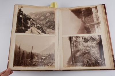 Lot 33 - North & South America. An album containing mounted photographs of the Americas, c. 1880s