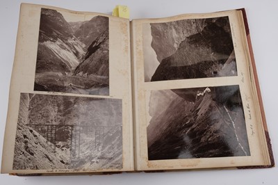 Lot 33 - North & South America. An album containing mounted photographs of the Americas, c. 1880s