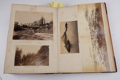 Lot 33 - North & South America. An album containing mounted photographs of the Americas, c. 1880s