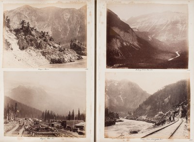 Lot 33 - North & South America. An album containing mounted photographs of the Americas, c. 1880s