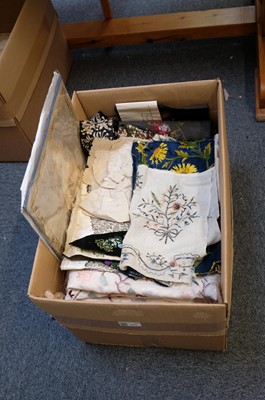 Lot 311 - Embroidered. A group of needlework items, 19th & 20th century