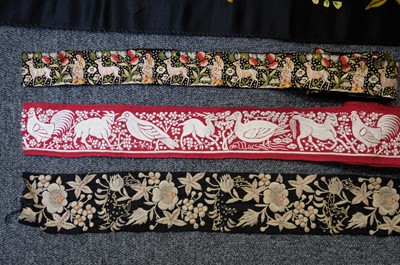 Lot 311 - Embroidered. A group of needlework items, 19th & 20th century