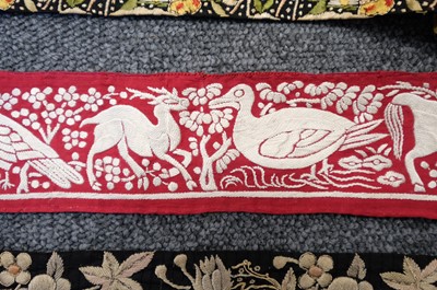 Lot 311 - Embroidered. A group of needlework items, 19th & 20th century