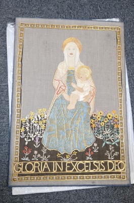 Lot 311 - Embroidered. A group of needlework items, 19th & 20th century