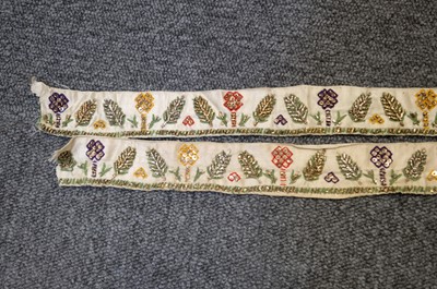 Lot 311 - Embroidered. A group of needlework items, 19th & 20th century