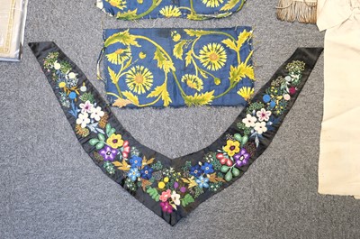 Lot 311 - Embroidered. A group of needlework items, 19th & 20th century