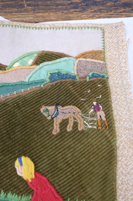 Lot 301 - Educational Needlework. Frieze for an Infant's Classroom, by Patricia Hunter, c. 1940s, & others