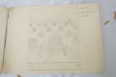 Lot 301 - Educational Needlework. Frieze for an Infant's Classroom, by Patricia Hunter, c. 1940s, & others