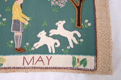 Lot 301 - Educational Needlework. Frieze for an Infant's Classroom, by Patricia Hunter, c. 1940s, & others