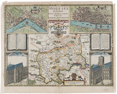 Lot 195 - Middlesex. Speed (John), Midle-Sex described..., 1st edition, George Humble, 1611
