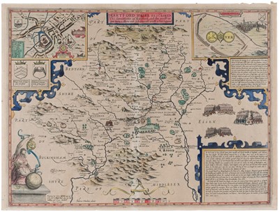 Lot 176 - Hertfordshire. Speed (John), Hartford Shire Described..., [1616]