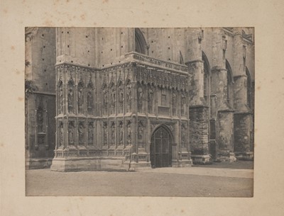 Lot 110 - Evans (Frederick H.). Canterbury Cathedral: South Porch, 1890