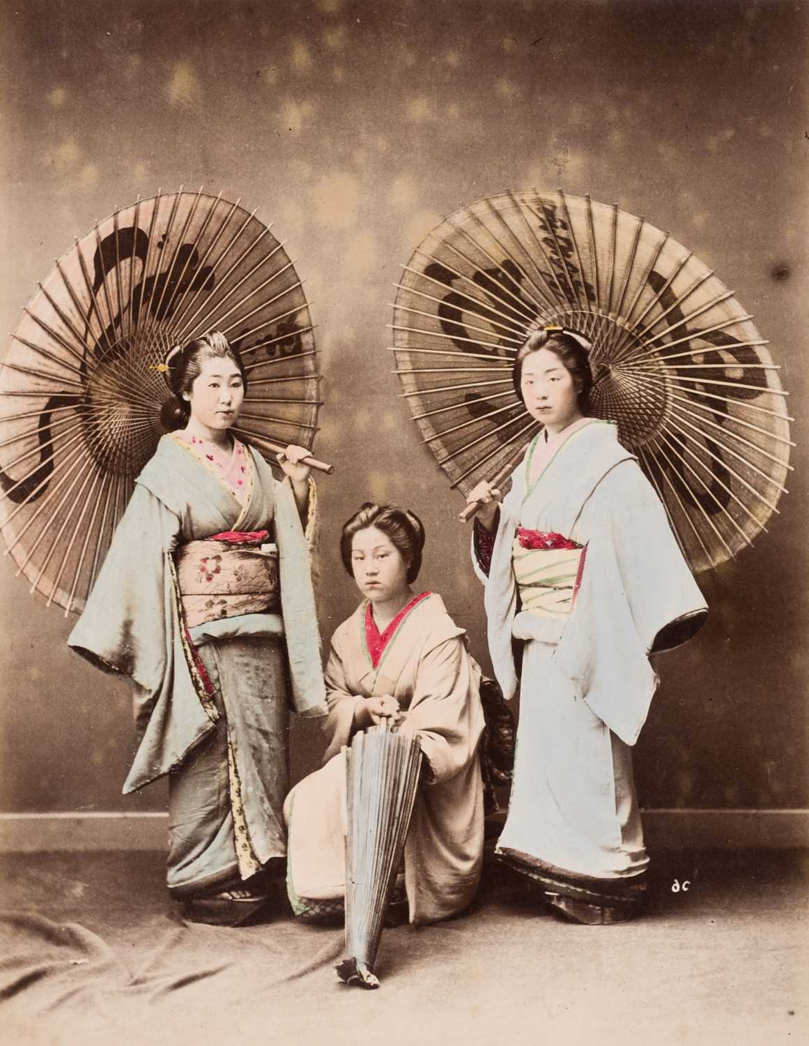 Lot 28 - Japan. An album of 48 photographic views, circa 1890s