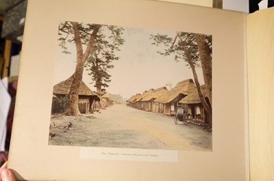 Lot 28 - Japan. An album of 48 photographic views, circa 1890s