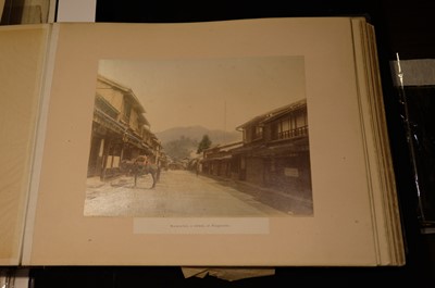 Lot 28 - Japan. An album of 48 photographic views, circa 1890s