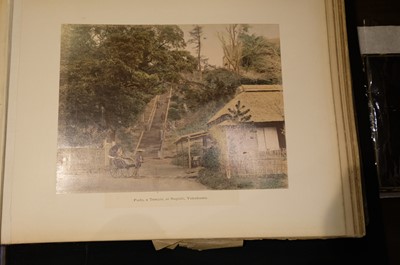 Lot 28 - Japan. An album of 48 photographic views, circa 1890s