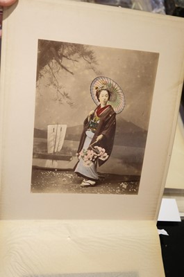 Lot 28 - Japan. An album of 48 photographic views, circa 1890s