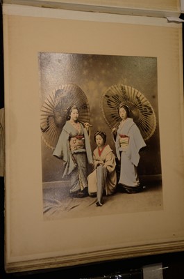 Lot 28 - Japan. An album of 48 photographic views, circa 1890s