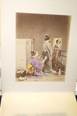 Lot 28 - Japan. An album of 48 photographic views, circa 1890s