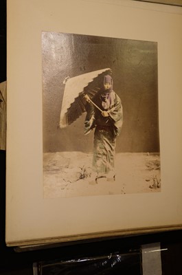 Lot 28 - Japan. An album of 48 photographic views, circa 1890s