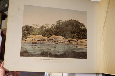 Lot 28 - Japan. An album of 48 photographic views, circa 1890s