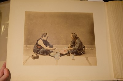 Lot 28 - Japan. An album of 48 photographic views, circa 1890s