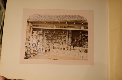 Lot 28 - Japan. An album of 48 photographic views, circa 1890s